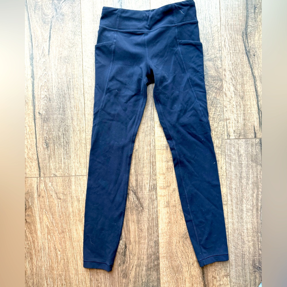 Athleta girl navy leggings size 7 girls